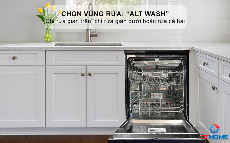 Chọn vùng rửa: “ALT Wash” linh hoạt