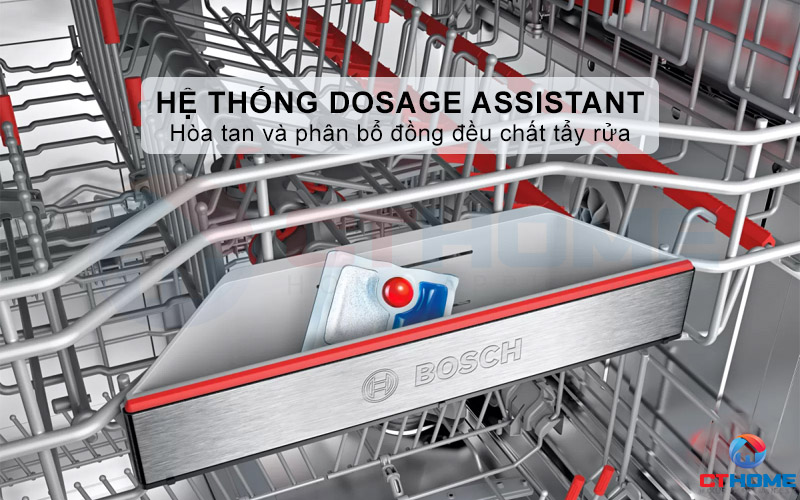 Hỗ trợ hòa tan chất tẩy rửa hiệu quả nhờ hệ thống Dosage Assistant