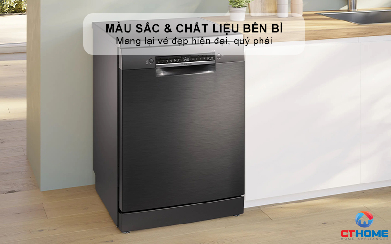 Màu sắc đen và chất liệu mang lại vẻ đẹp hiện đại, quý phái