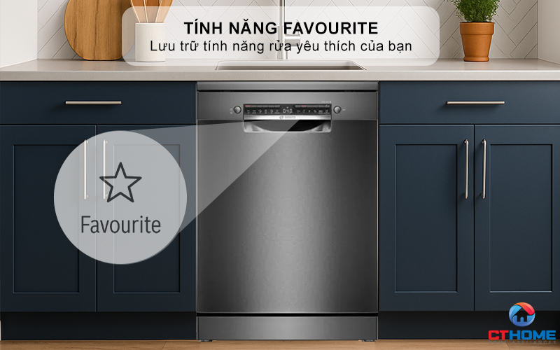 Kết hợp chương trình cơ bản với tính năng đặc biệt chỉ trong 1 nút nhấn Favourite