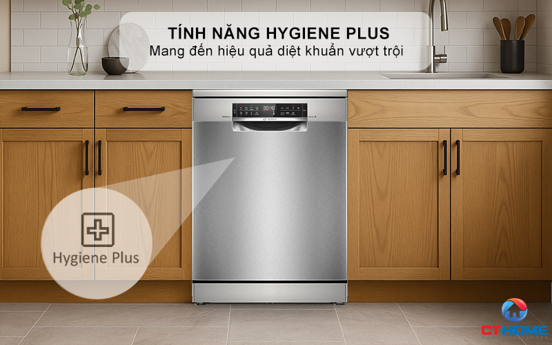 Bát đũa sạch khuẩn hơn với tính năng rửa diệt khuẩn Hygiene Plus