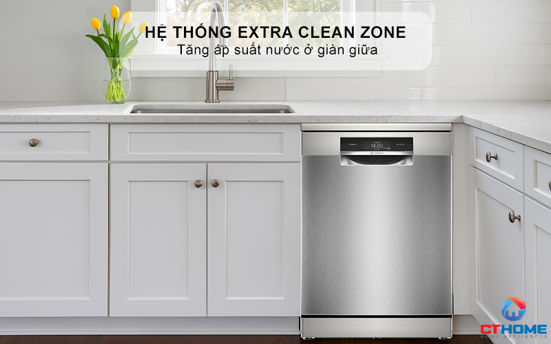 Tăng áp lực nước giàn giữa với hệ thống thủy lực Extra Clean Zone