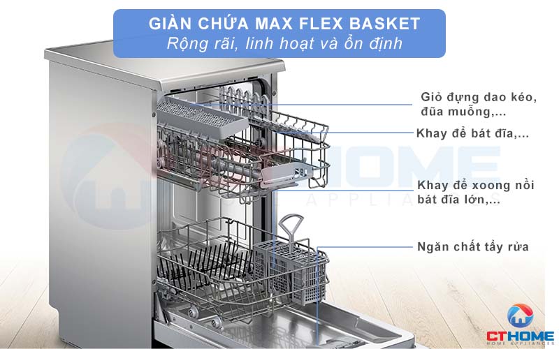 MÁY RỬA BÁT ĐỘC LẬP BOSCH SPS2HKI58E SERIE 2 45CM 9