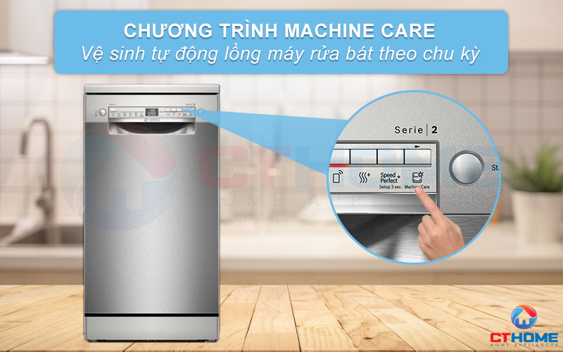 MÁY RỬA BÁT ĐỘC LẬP BOSCH SPS2HKI58E SERIE 2 45CM 7