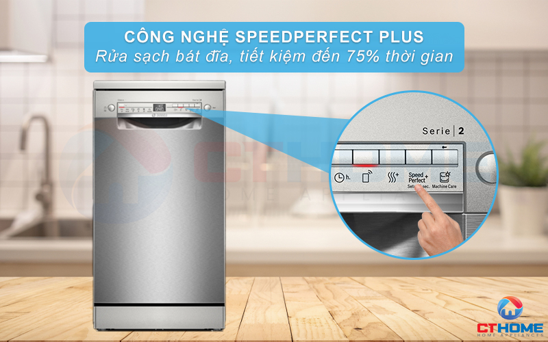 MÁY RỬA BÁT ĐỘC LẬP BOSCH SPS2HKI58E SERIE 2 45CM 6