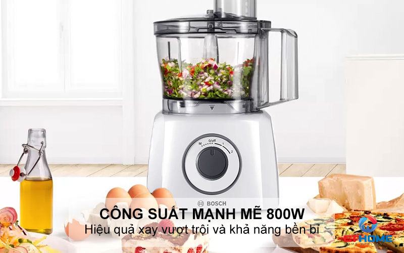 Công suất mạnh mẽ 800W