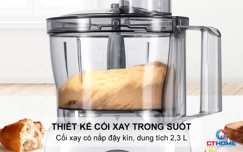 Thiết kế cối xay trong suốt có nắp