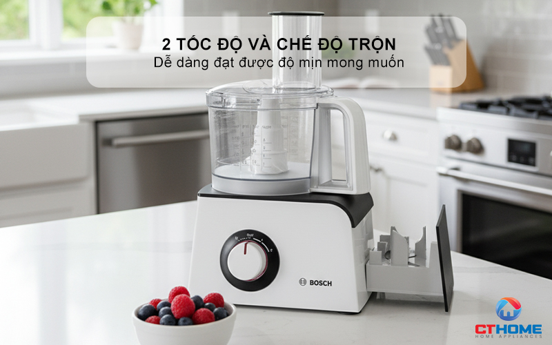 Chế biến đa năng, thay thế nhiều thiết bị trong bếp