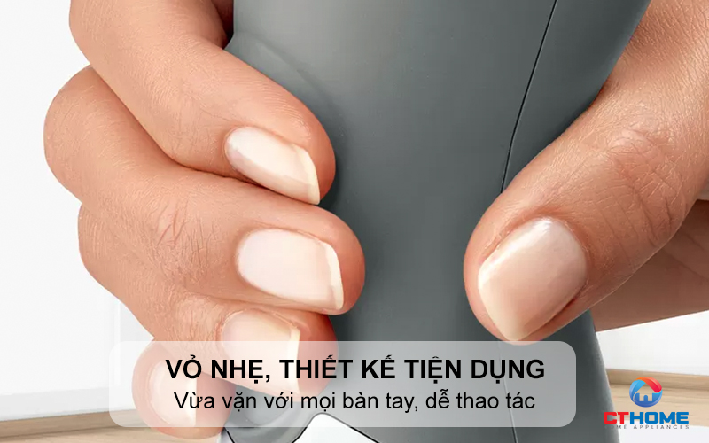 Vỏ nhẹ, thiết kế tiện dụng, vừa vặn với mọi bàn tay