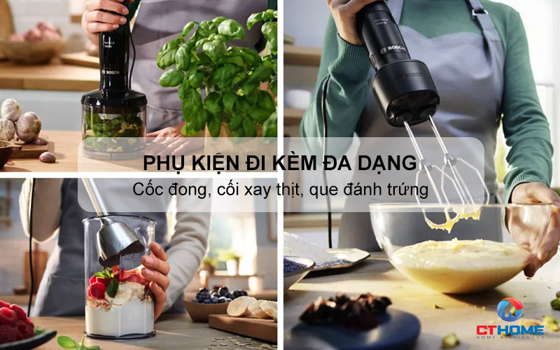 Phụ kiện đi kèm đa dạng