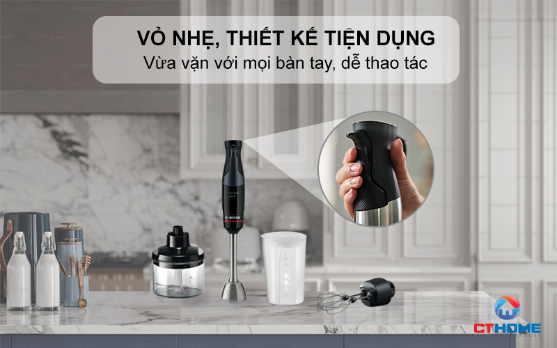 Vỏ nhẹ, thiết kế tiện dụng, vừa vặn với mọi bàn tay