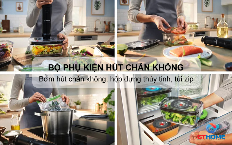 Tích hợp bộ phụ kiện hút chân không