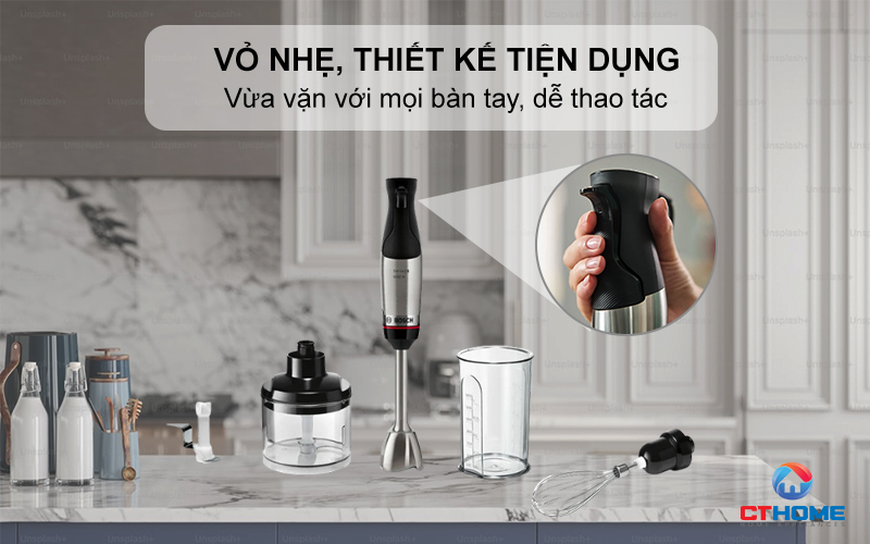 Vỏ nhẹ, thiết kế tiện dụng, vừa vặn với mọi bàn tay