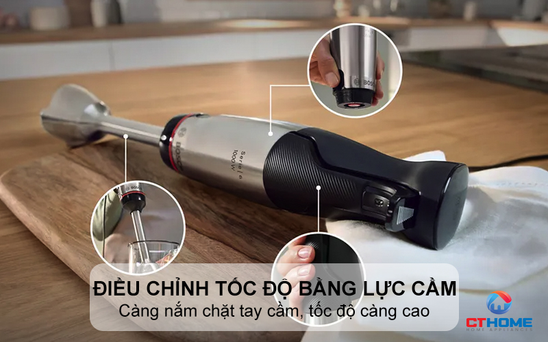 Điều chỉnh tốc độ bằng lực cầm