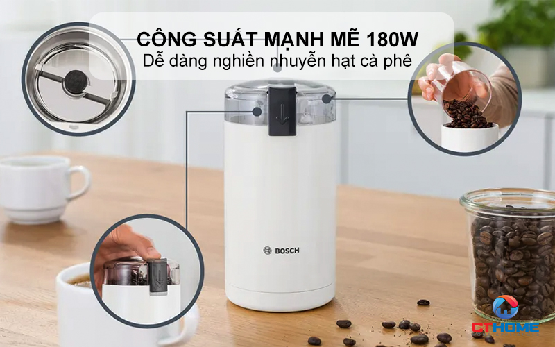 Công suất mạnh mẽ 180W