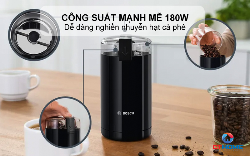Công suất mạnh mẽ 180W