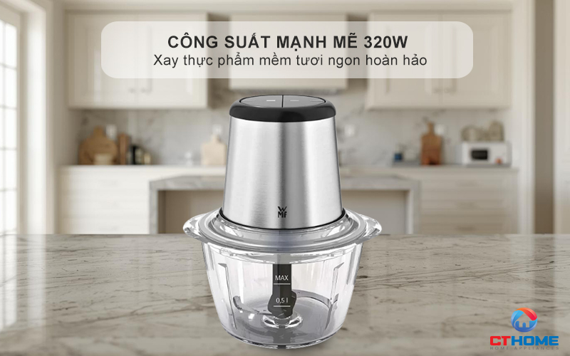 Công suất mạnh mẽ 320W - Xay thực phẩm mềm tươi ngon hoàn hảo