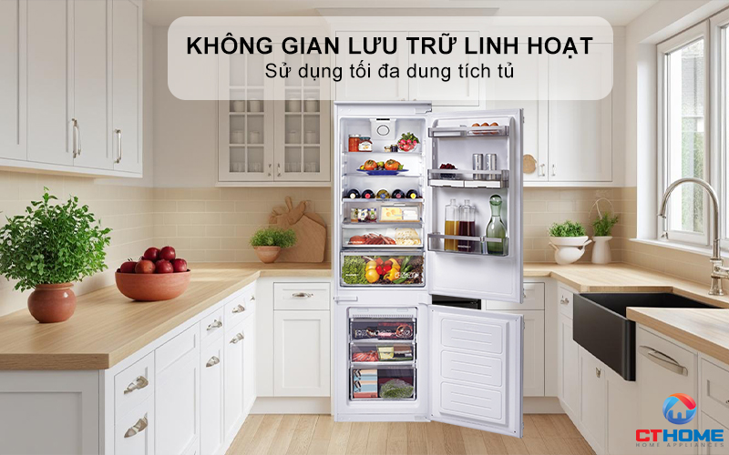 TỦ LẠNH ÂM TỦ ROSIERES RBBF 178T  250 LÍT  RBBF178T 9