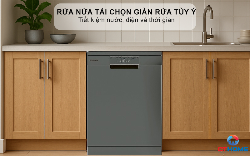 MÁY RỬA BÁT ĐỘC LẬP 16 BỘ ROSIERES RDPN 4S603PX-04 RDPN4S603PX04 9