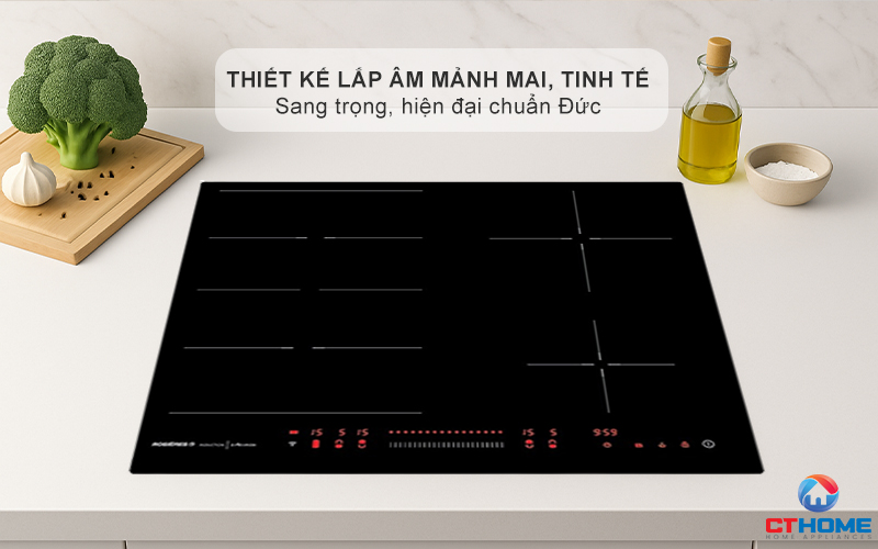 BẾP TỪ KHÔNG GIỚI HẠN VÙNG NẤU ROSIERES RES63E 7200W MÀU ĐEN 1