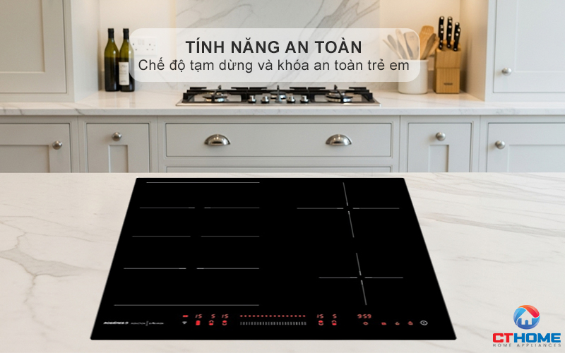BẾP TỪ KHÔNG GIỚI HẠN VÙNG NẤU ROSIERES RES63E 7200W MÀU ĐEN 11