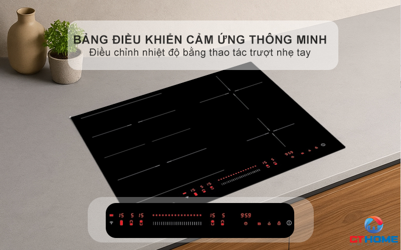 BẾP TỪ KHÔNG GIỚI HẠN VÙNG NẤU ROSIERES RES63E 7200W MÀU ĐEN 4
