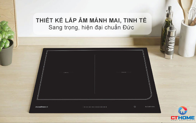 BẾP TỪ KHÔNG GIỚI HẠN ÂM TỦ ROSIERES  RES6D 7200W MÀU ĐEN 1