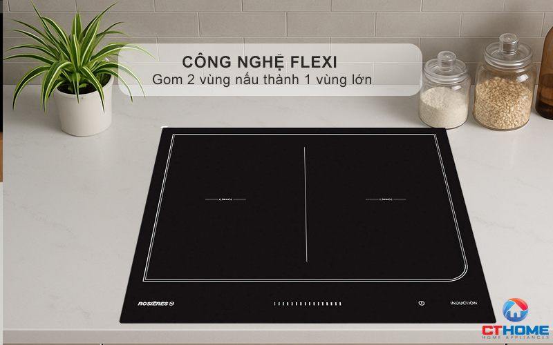 BẾP TỪ KHÔNG GIỚI HẠN ÂM TỦ ROSIERES  RES6D 7200W MÀU ĐEN 5