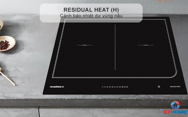 BẾP TỪ KHÔNG GIỚI HẠN ÂM TỦ ROSIERES  RES6D 7200W MÀU ĐEN 7