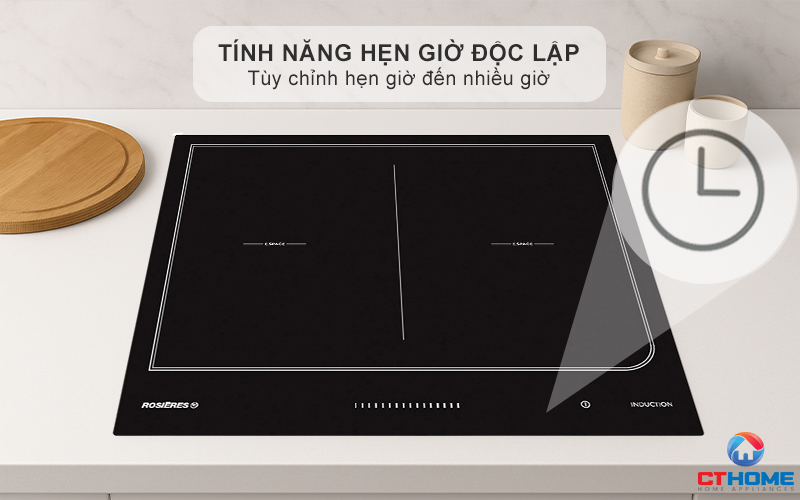 BẾP TỪ KHÔNG GIỚI HẠN ÂM TỦ ROSIERES  RES6D 7200W MÀU ĐEN 10