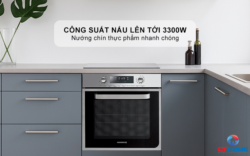 LÒ NƯỚNG ÂM TỦ  ROSIERES RF4620IN  58 LÍT MÀU ĐEN 3