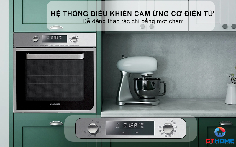 LÒ NƯỚNG ÂM TỦ  ROSIERES RF4620IN  58 LÍT MÀU ĐEN 6