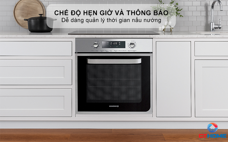 LÒ NƯỚNG ÂM TỦ  ROSIERES RF4620IN  58 LÍT MÀU ĐEN 9