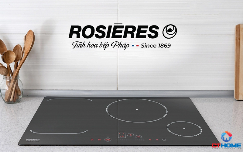 BẾP TỪ KHÔNG GIỚI HẠN 3 VÙNG NẤU ROSIERES RFI802 7200W MÀU ĐEN 1