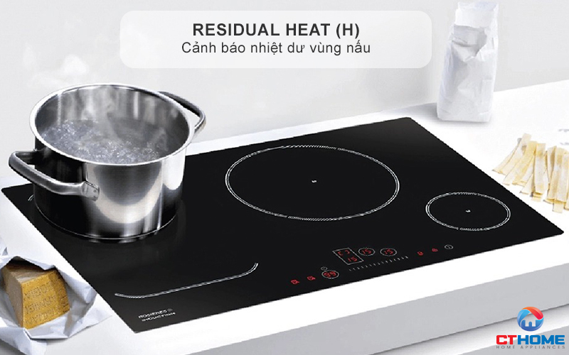 BẾP TỪ KHÔNG GIỚI HẠN 3 VÙNG NẤU ROSIERES RFI802 7200W MÀU ĐEN 7
