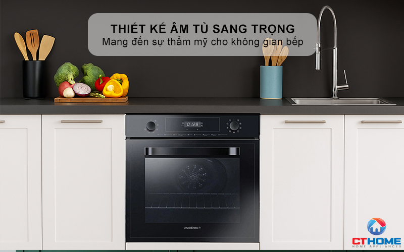 LÒ NƯỚNG ÂM TỦ ROSIERES  RFN3151PN/E 65 LÍT MÀU ĐEN RFN3151PNE 1