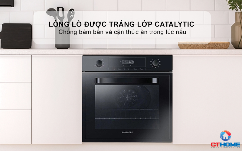 LÒ NƯỚNG ÂM TỦ ROSIERES  RFN3151PN/E 65 LÍT MÀU ĐEN RFN3151PNE 10