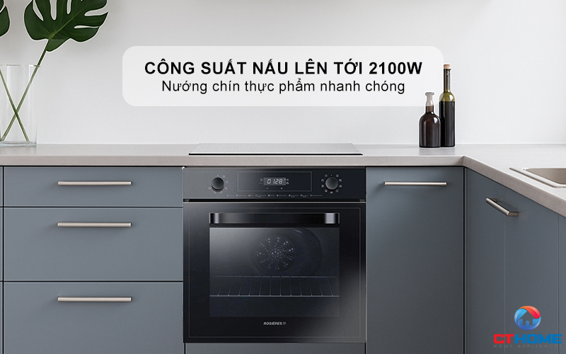 LÒ NƯỚNG ÂM TỦ ROSIERES  RFN3151PN/E 65 LÍT MÀU ĐEN RFN3151PNE 3