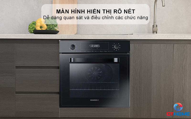 LÒ NƯỚNG ÂM TỦ ROSIERES  RFN3151PN/E 65 LÍT MÀU ĐEN RFN3151PNE 4
