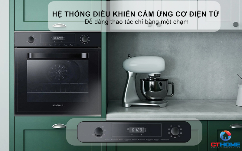 LÒ NƯỚNG ÂM TỦ ROSIERES  RFN3151PN/E 65 LÍT MÀU ĐEN RFN3151PNE 6