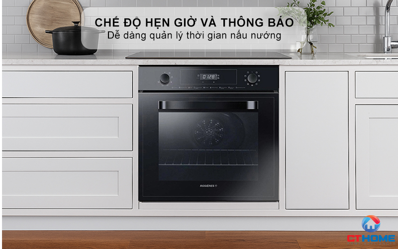 LÒ NƯỚNG ÂM TỦ ROSIERES  RFN3151PN/E 65 LÍT MÀU ĐEN RFN3151PNE 8