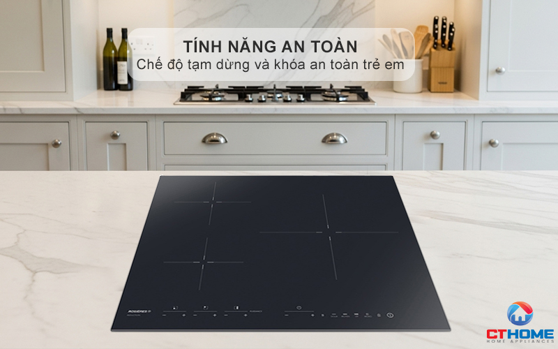 BẾP TỪ 3 VÙNG NẤU ROSIERES RID346BV 7200W MÀU ĐEN 7