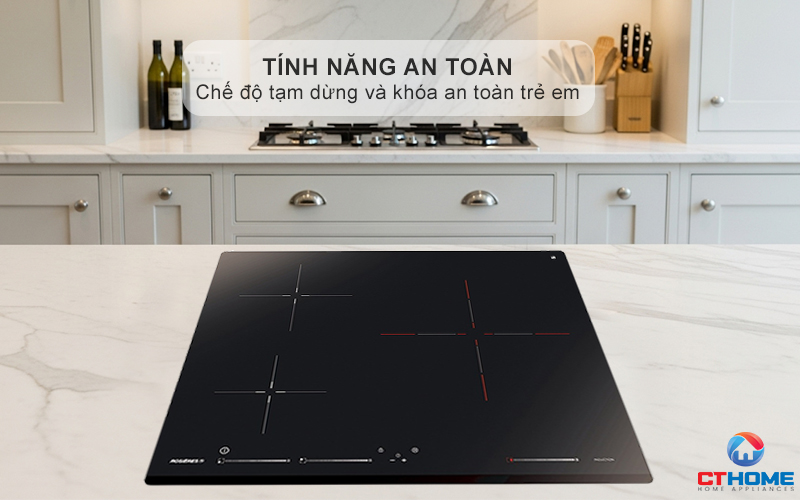 BẾP TỪ 3 VÙNG NẤU ROSIERES RISD3BC 7200W MÀU ĐEN 9