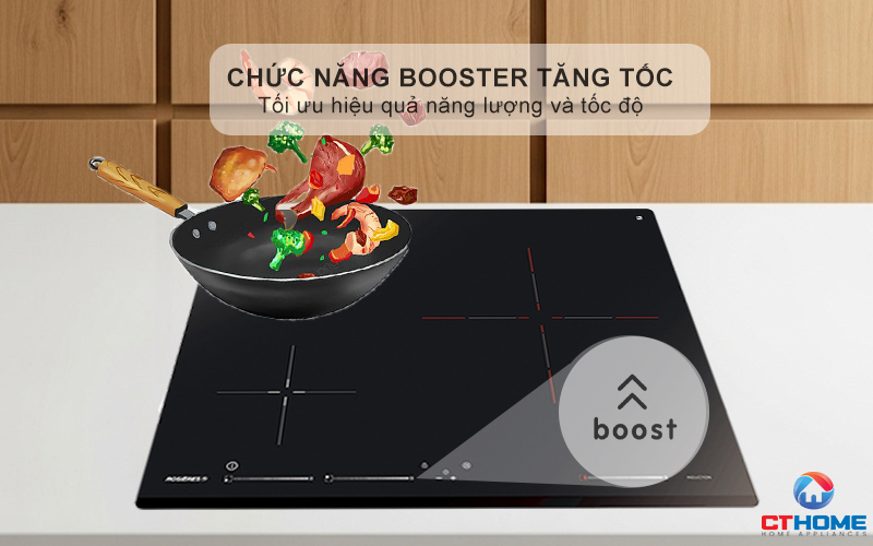 BẾP TỪ 3 VÙNG NẤU ROSIERES RISD3BC 7200W MÀU ĐEN 7