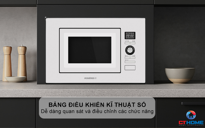 LÒ VI SÓNG ÂM TỦ ROSIERES RMG20/1RB 20 LÍT MÀU TRẮNG RMG201RB 4