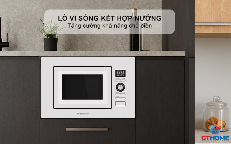 LÒ VI SÓNG ÂM TỦ ROSIERES RMG20/1RB 20 LÍT MÀU TRẮNG RMG201RB 5