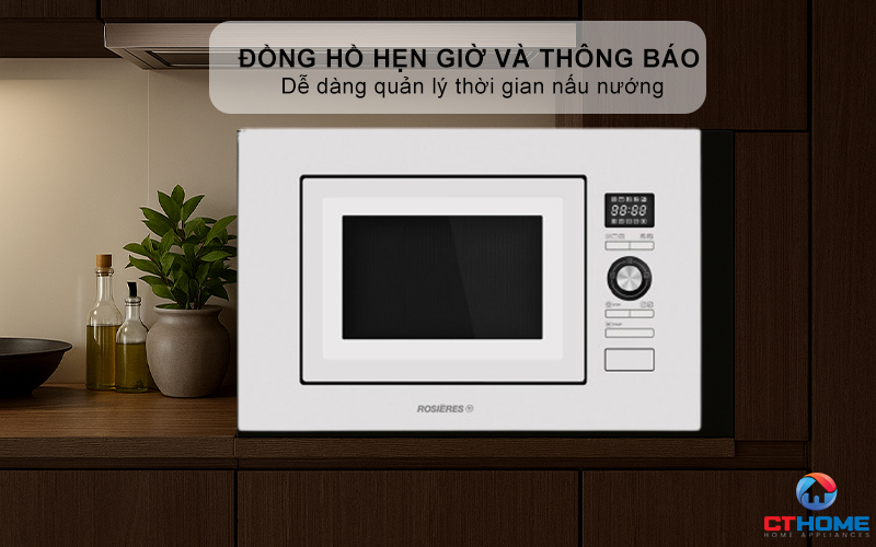 LÒ VI SÓNG ÂM TỦ ROSIERES RMG20/1RB 20 LÍT MÀU TRẮNG RMG201RB 7