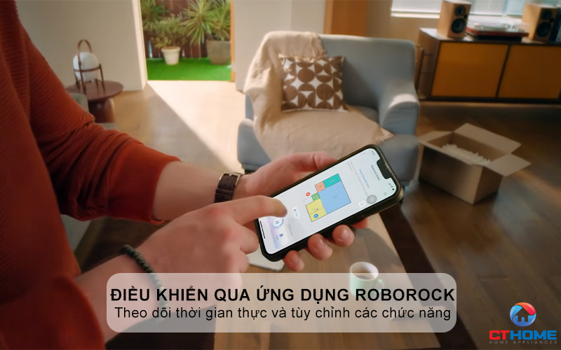 Điều khiển qua ứng dụng Roborock thông minh