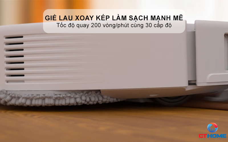 Giẻ lau xoay kép làm sạch mạnh mẽ