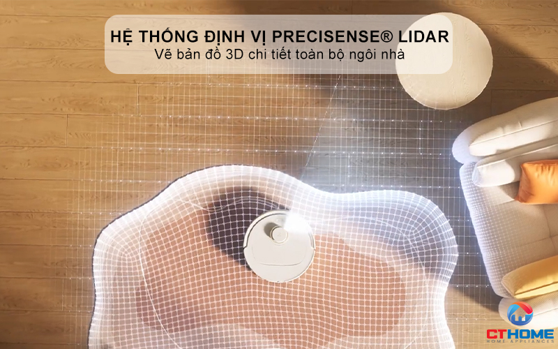 Vẽ bản đồ 3D ngôi nhà và hệ thống định vị PreciSense® LiDAR